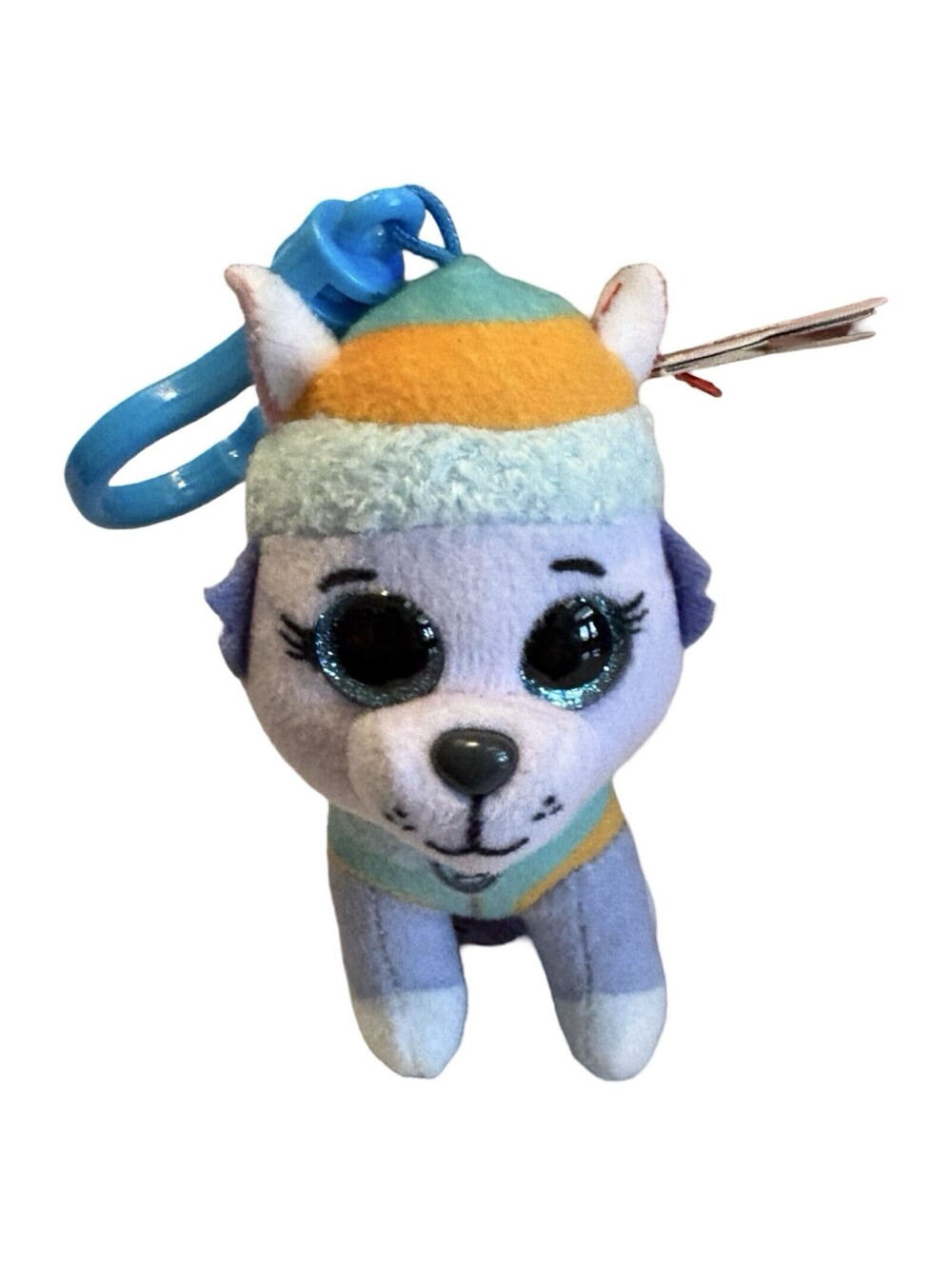 TY Beanie Boo Plush- EVEREST Paw Patrol - Bag Backpack Clip Keychain
